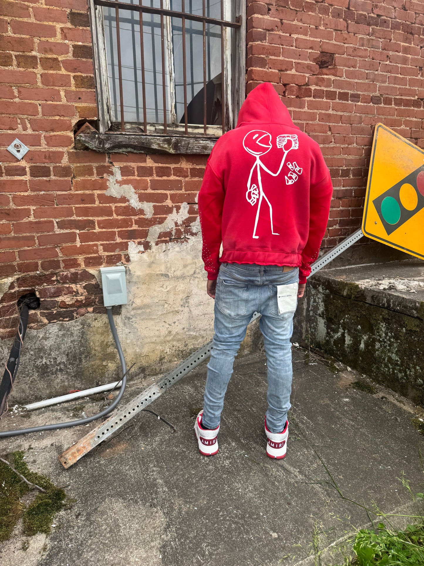 Red 'Neva Hungry. Keep a Yamsamwich" Zip-up