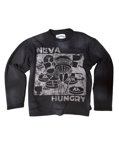 "Neva Hungry" Long Sleeve Thermal