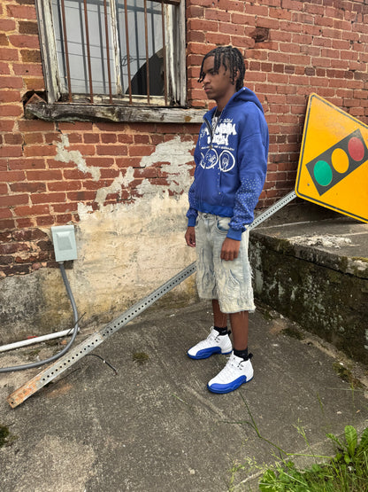 Blue 'Neva Hungry. Keep a Yamsamwich" Zip-up
