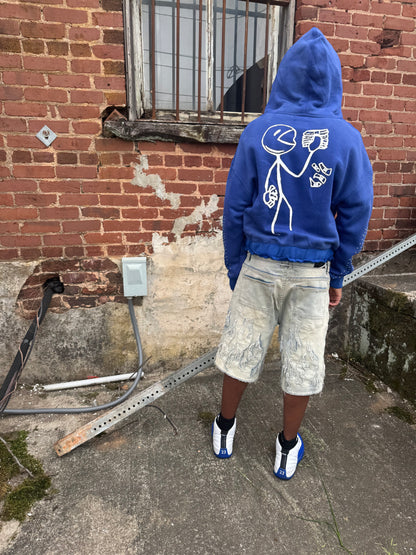 Blue 'Neva Hungry. Keep a Yamsamwich" Zip-up