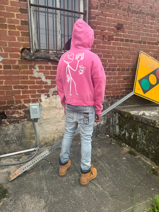 Pink 'Neva Hungry. Keep a Yamsamwich" Zip-up
