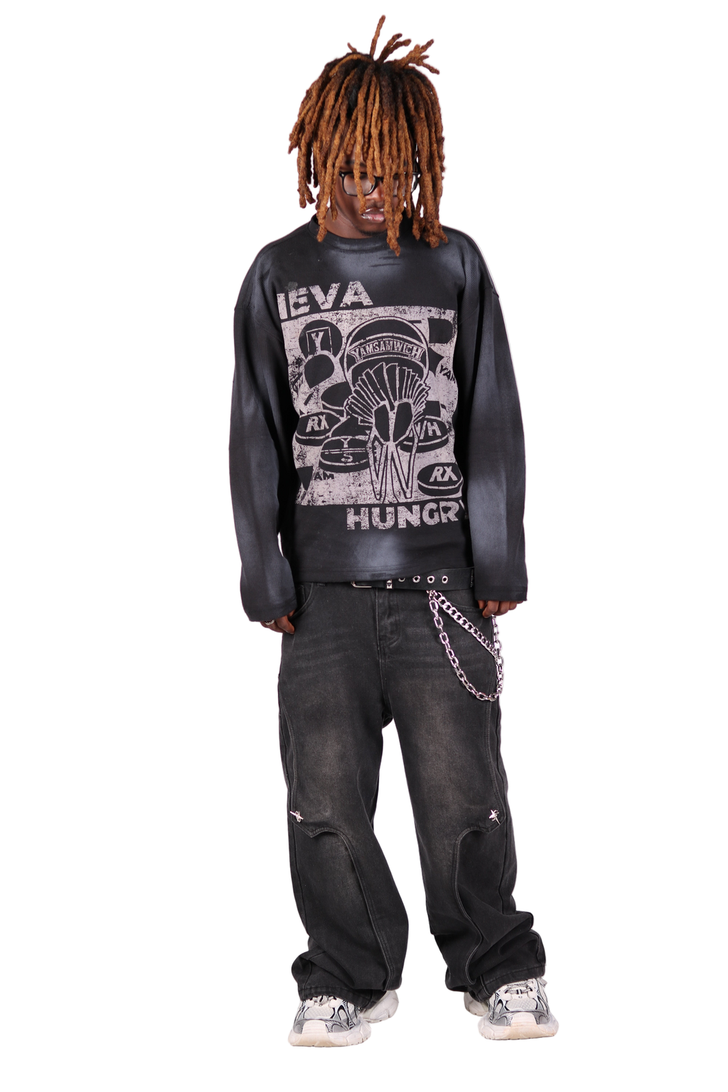"Neva Hungry" Long Sleeve Thermal