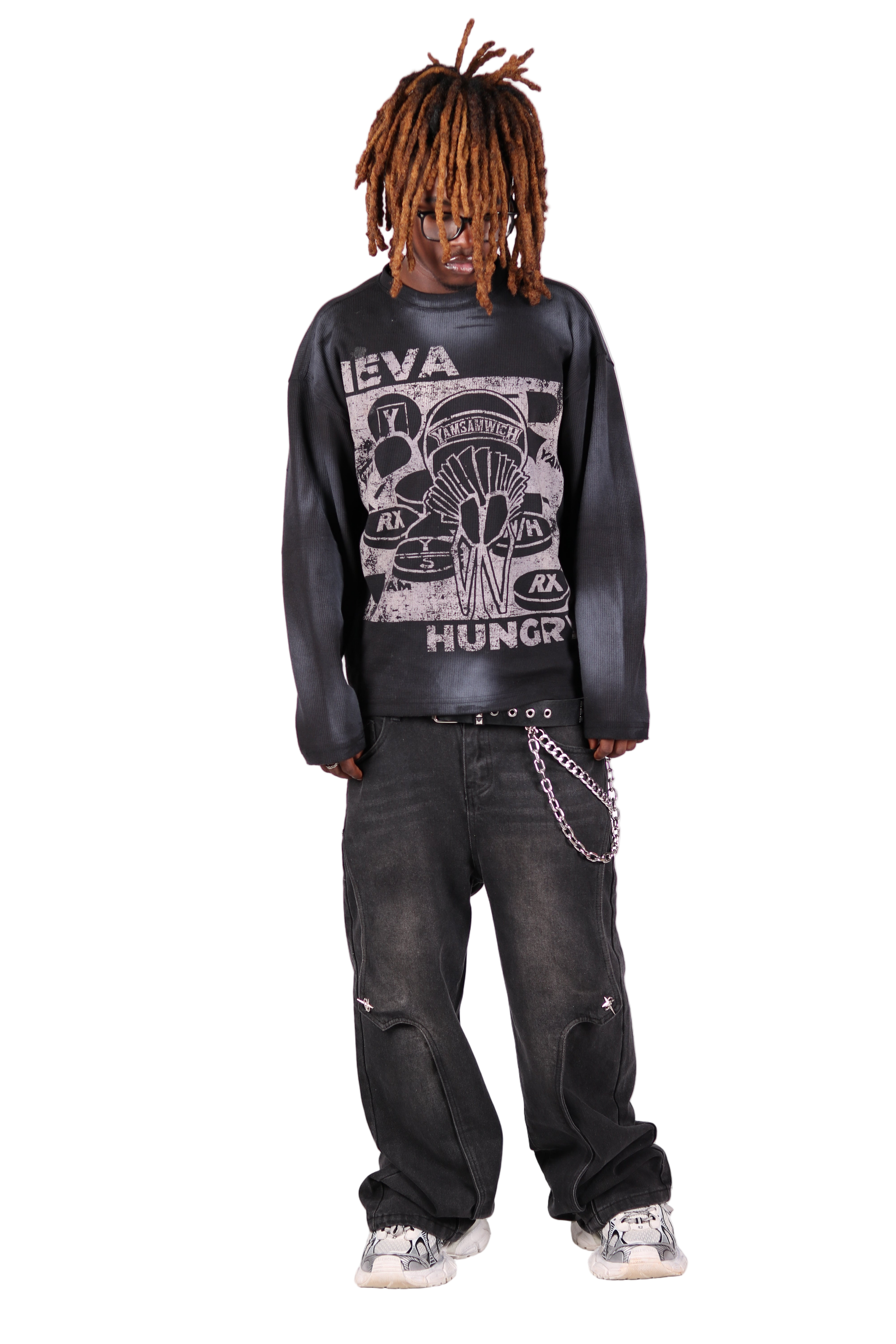 "Neva Hungry" Long Sleeve Thermal